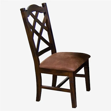 Traditional Double Crossback Dining Side Chair